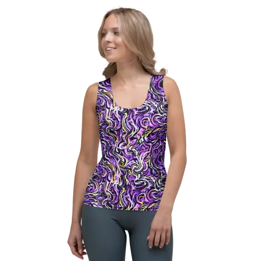 Electric Quicksilver on a Women's Tank Top