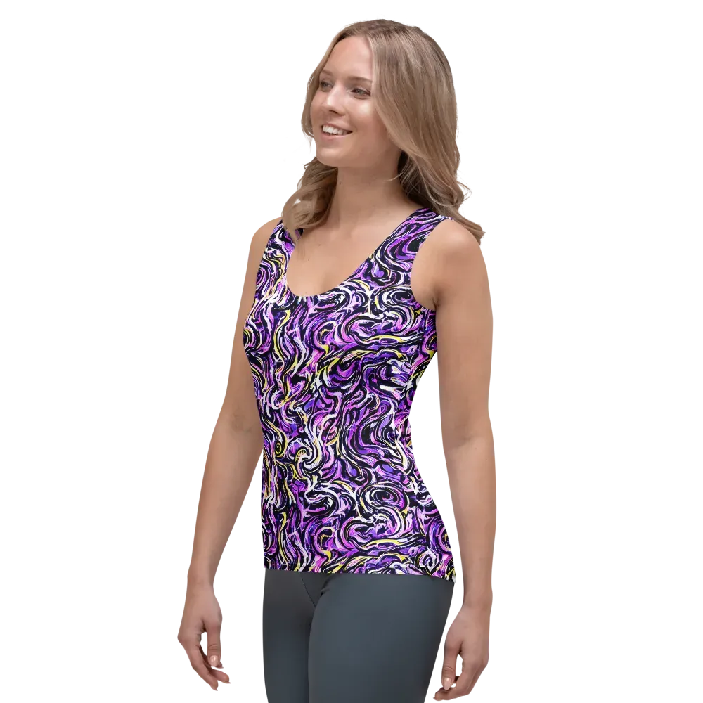 Electric Quicksilver on Women's Tank Top — Left Front
