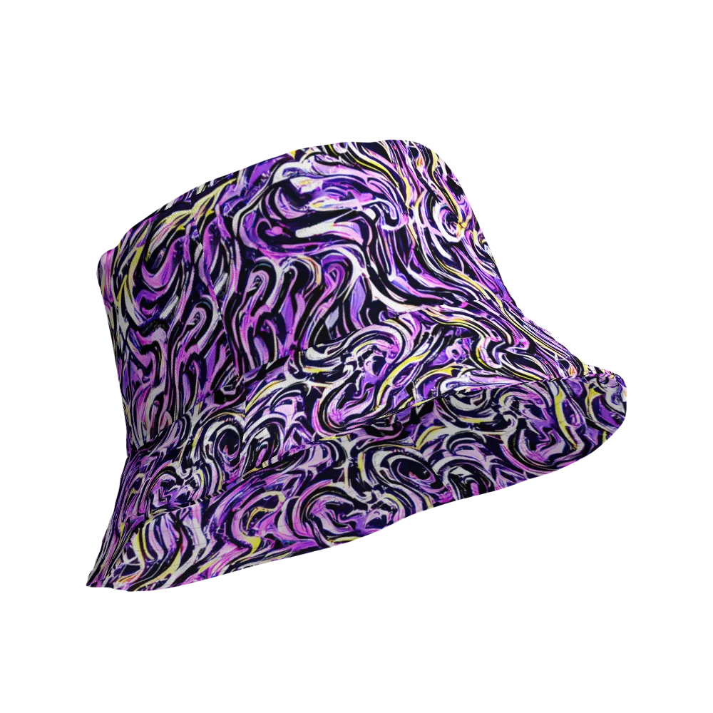 Electric Quicksilver on Reversible Bucket Hat — Product details Outside