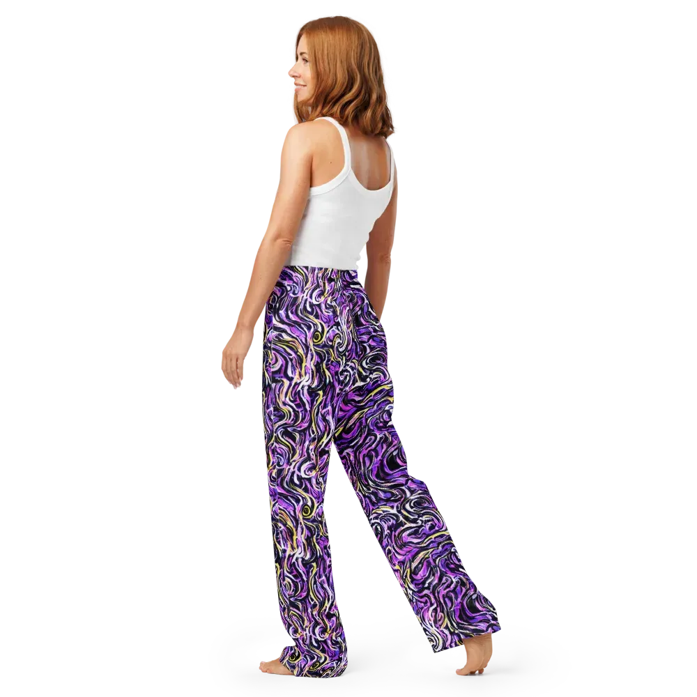 Electric Quicksilver on Women's Pajama Pants — Back