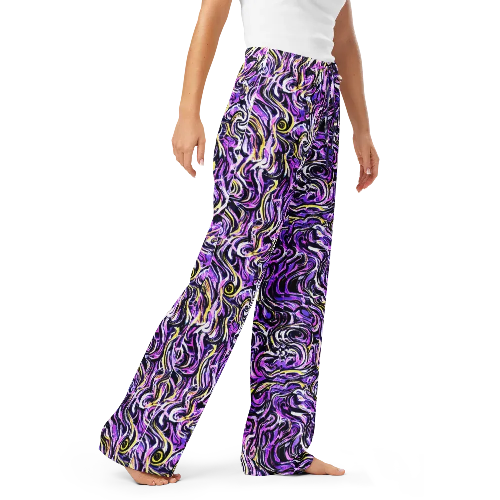 Electric Quicksilver on Women's Pajama Pants — Right Front