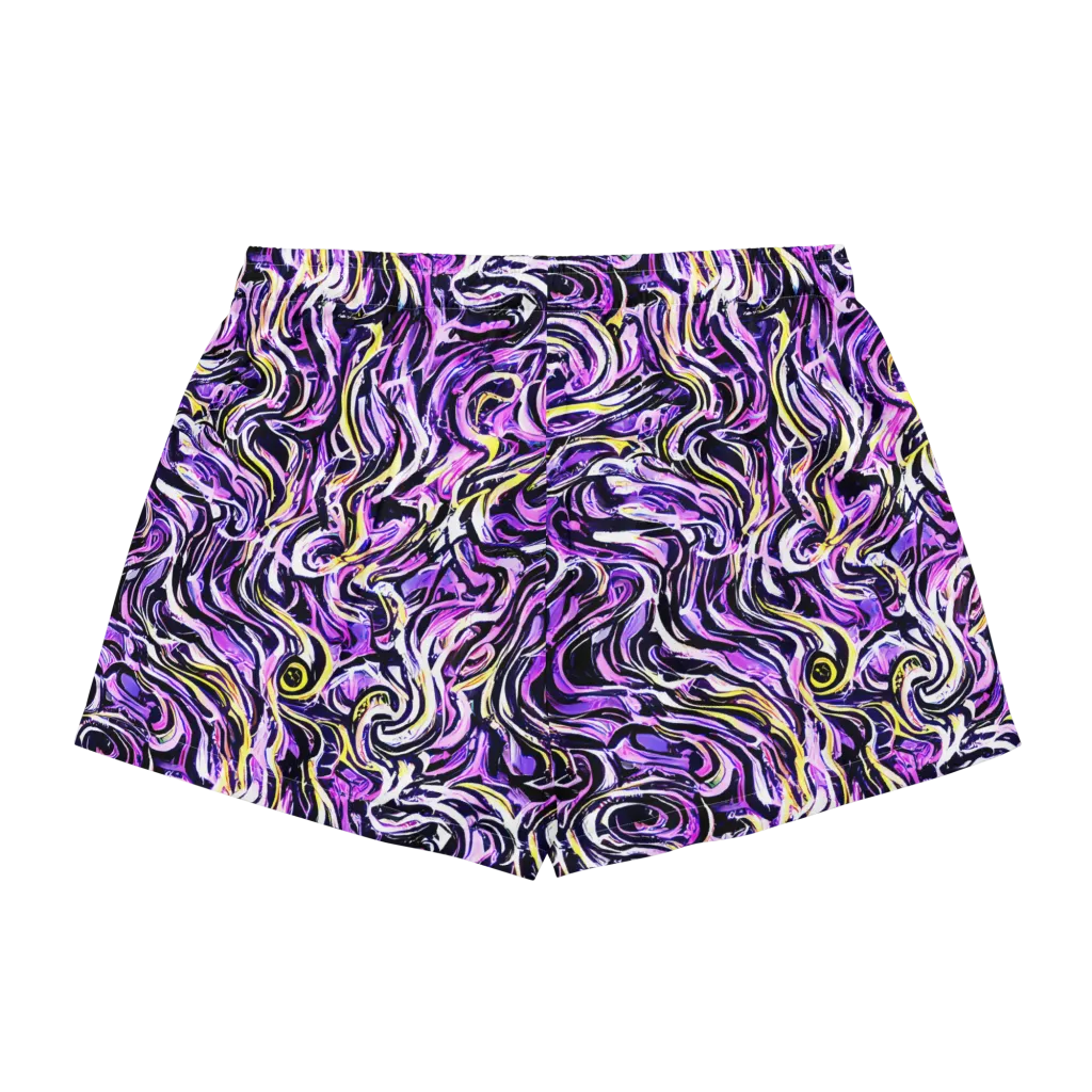 Electric Quicksilver on Women's Pajama Shorts — Back