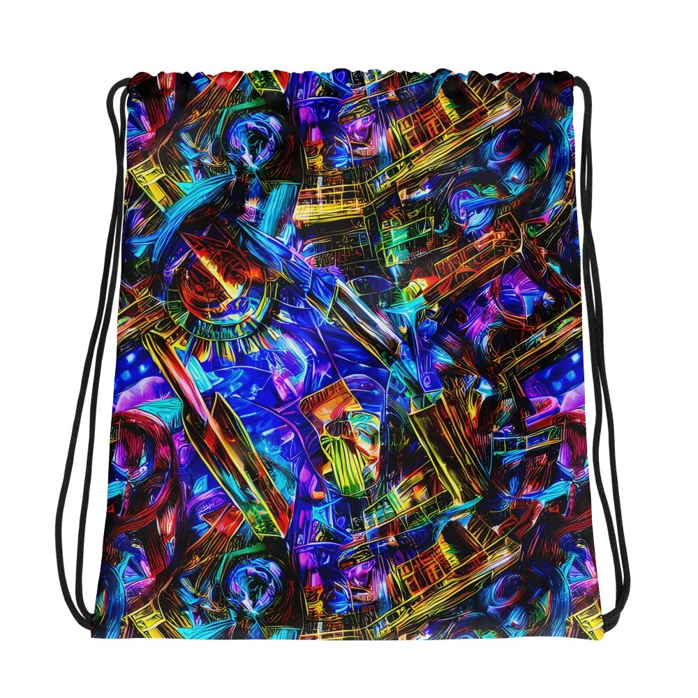 Cyber Flux on Drawstring Bag — Photo