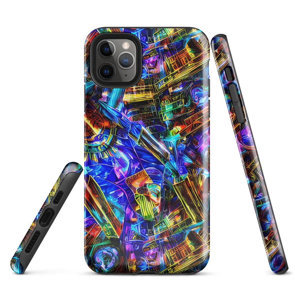 Cyber Flux on Tough Case for iPhone® — Front