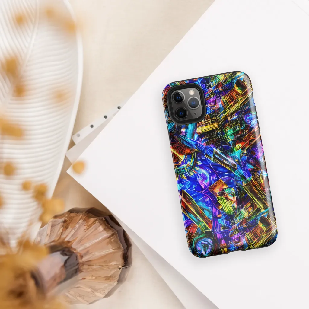 Cyber Flux on Tough Case for iPhone® — Front