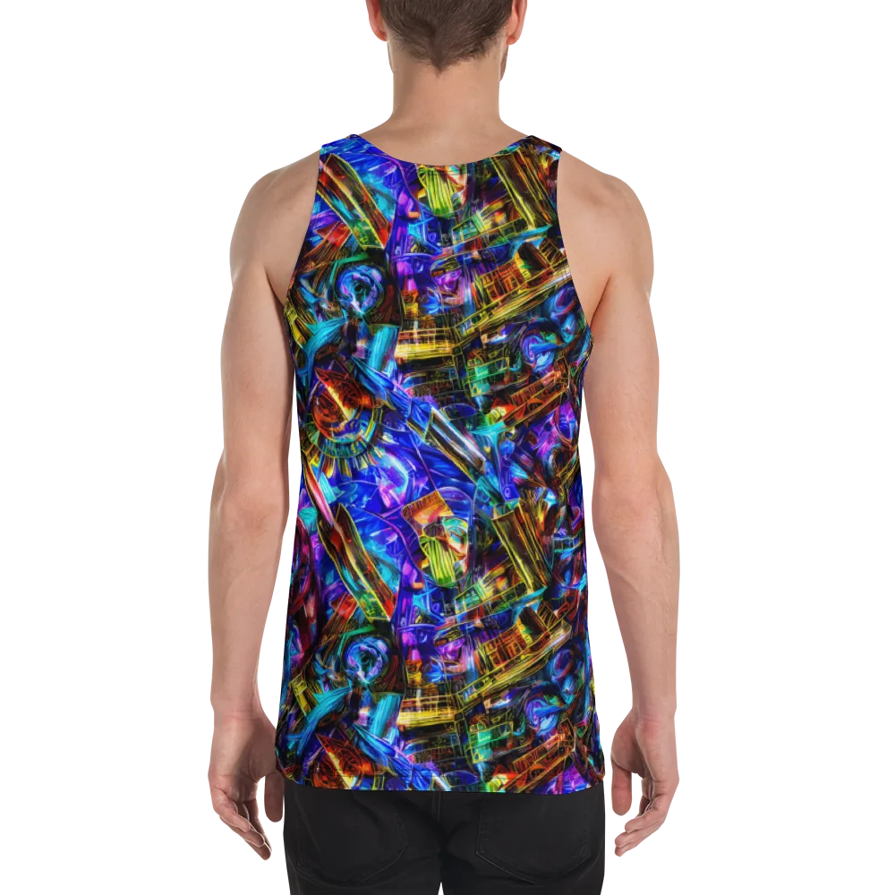 Cyber Flux on Men's Tank Top — Back