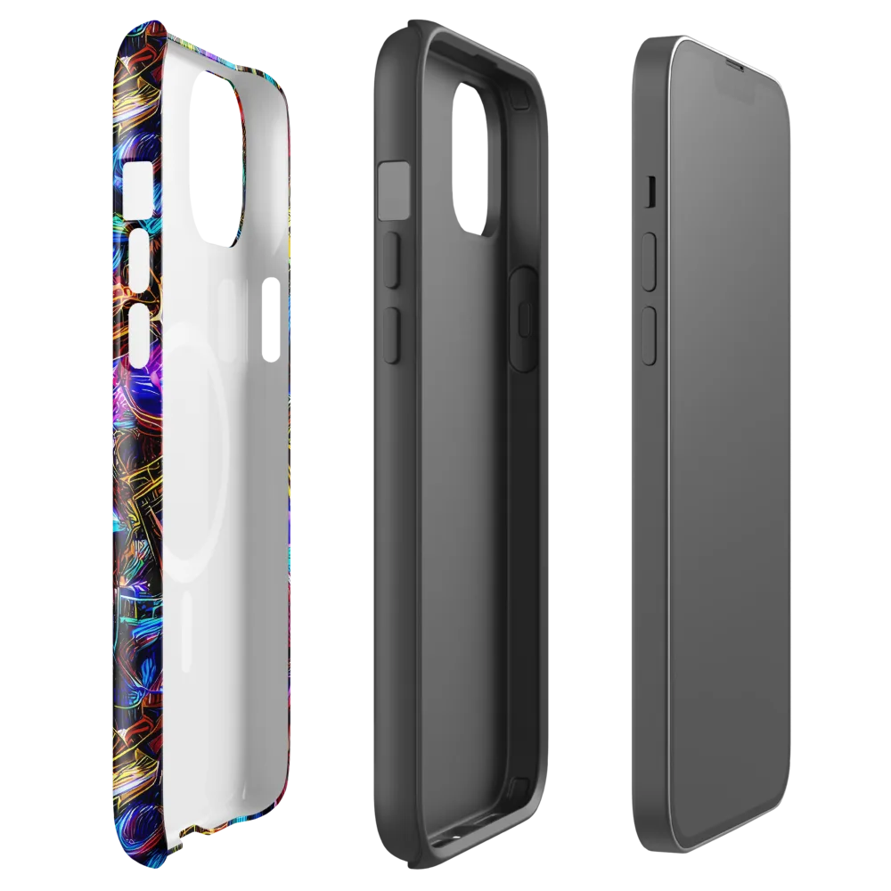 Cyber Flux on MagSafe Tough Case for iPhone® — Front