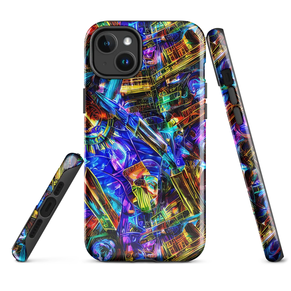 Cyber Flux on MagSafe Tough Case for iPhone® — Front