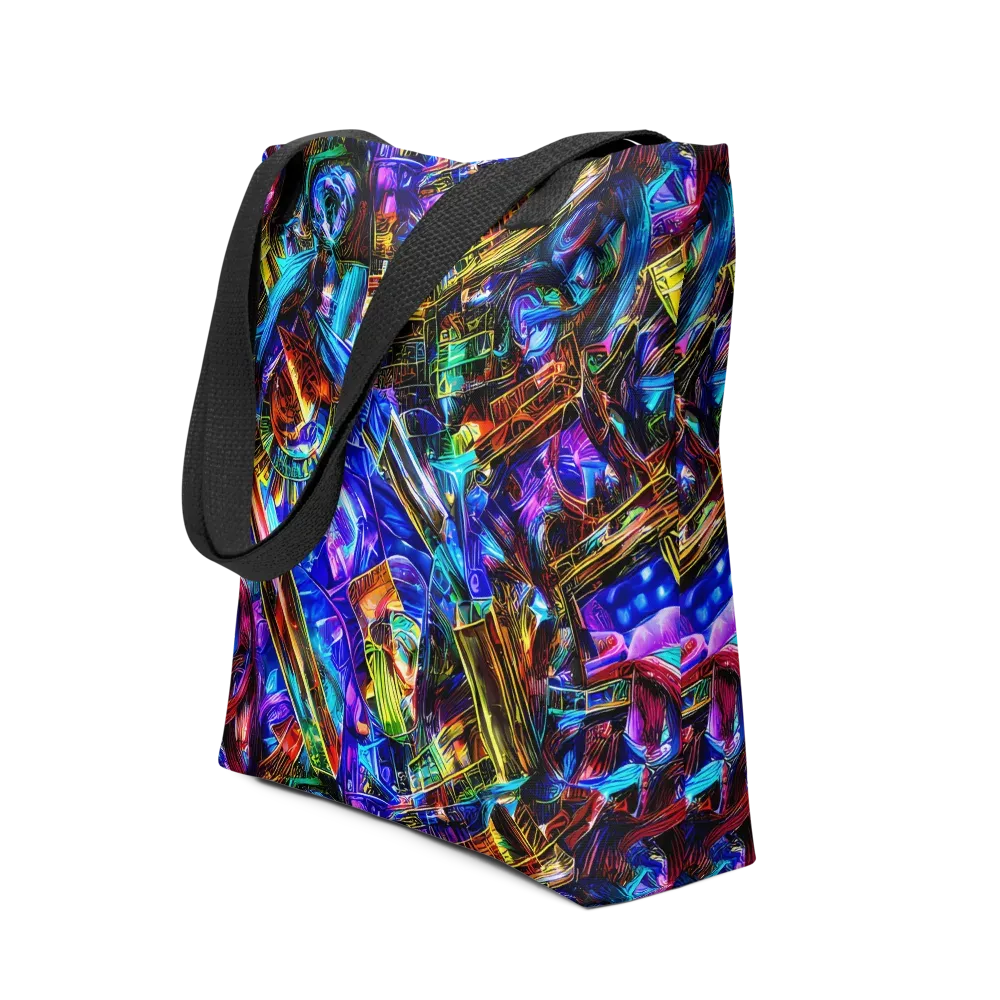 Cyber Flux on Tote Bag — Front