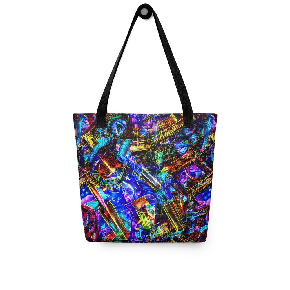 Cyber Flux on Tote Bag — Front