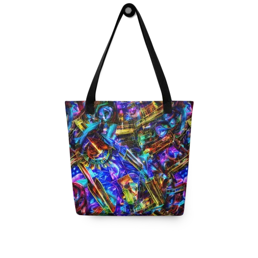 Cyber Flux on a Tote Bag