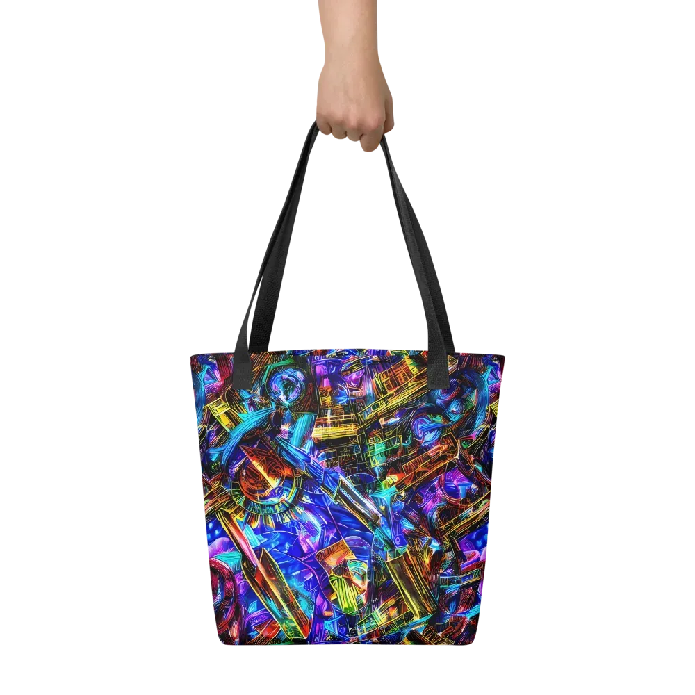 Cyber Flux on Tote Bag — Front