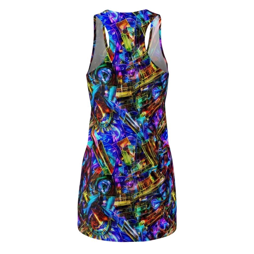 Cyber Flux on Racerback Dress — Back