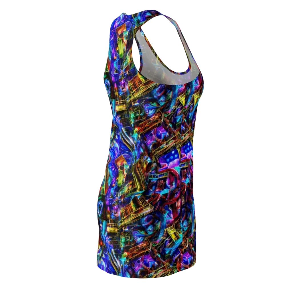 Cyber Flux on Racerback Dress — Back Side
