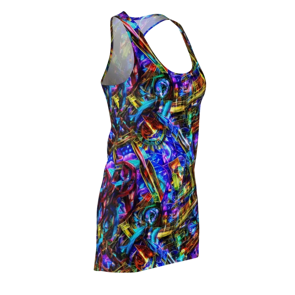 Cyber Flux on Racerback Dress — Front Side