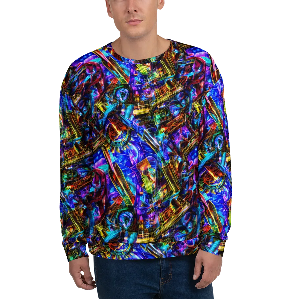Cyber Flux on Sweatshirt — Front