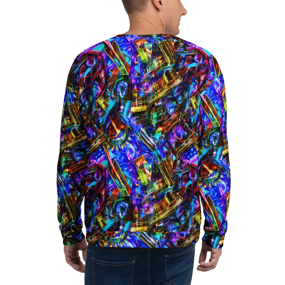 Cyber Flux on Sweatshirt — Back