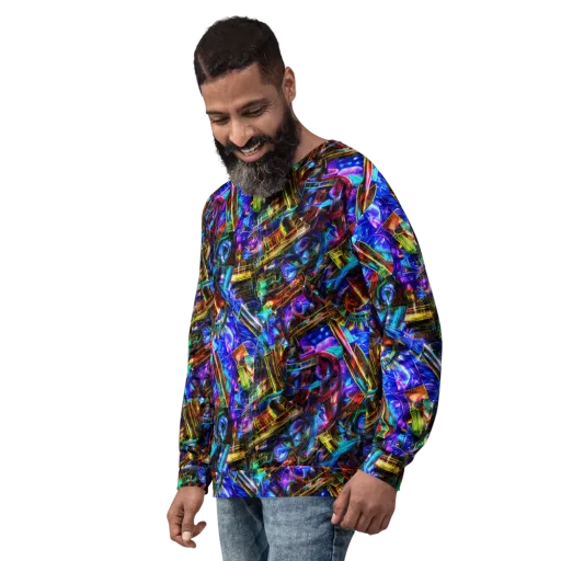 Cyber Flux on a Sweatshirt