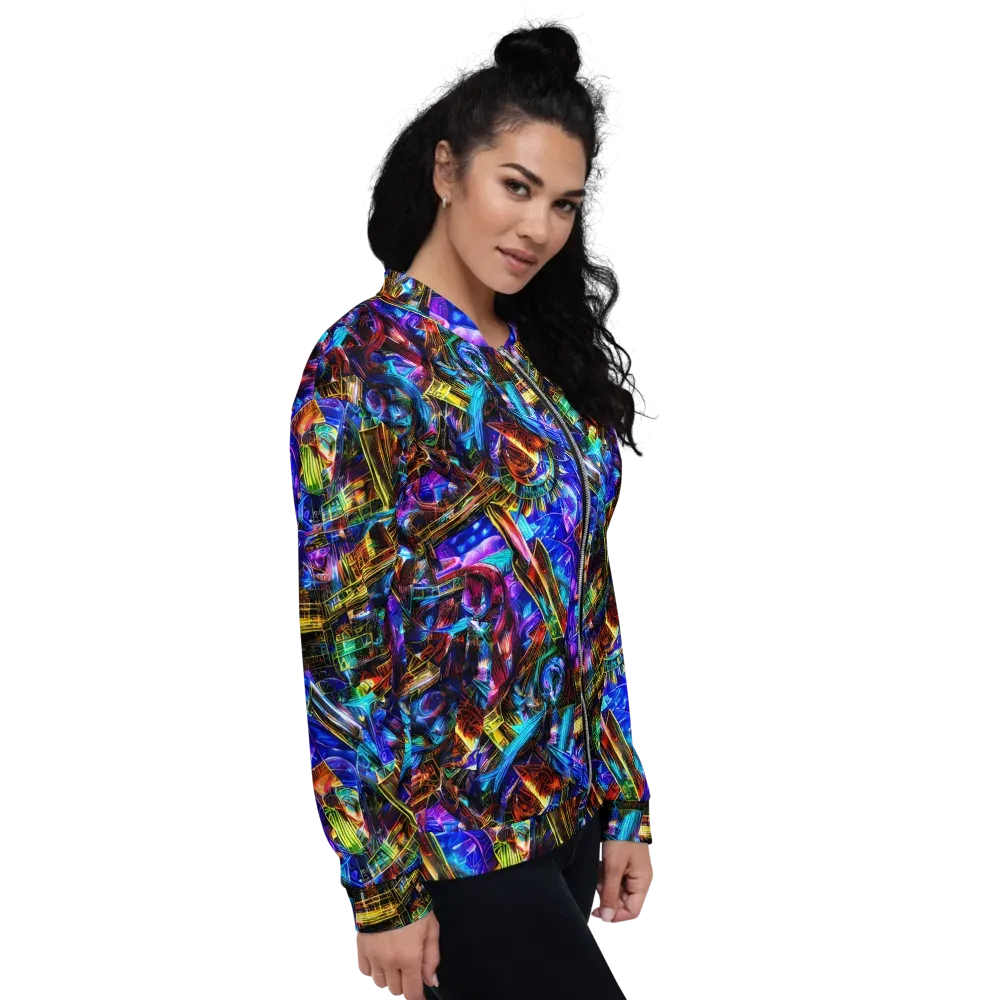 Cyber Flux on Bomber Jacket — Right