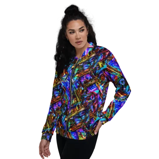 Cyber Flux on a Bomber Jacket