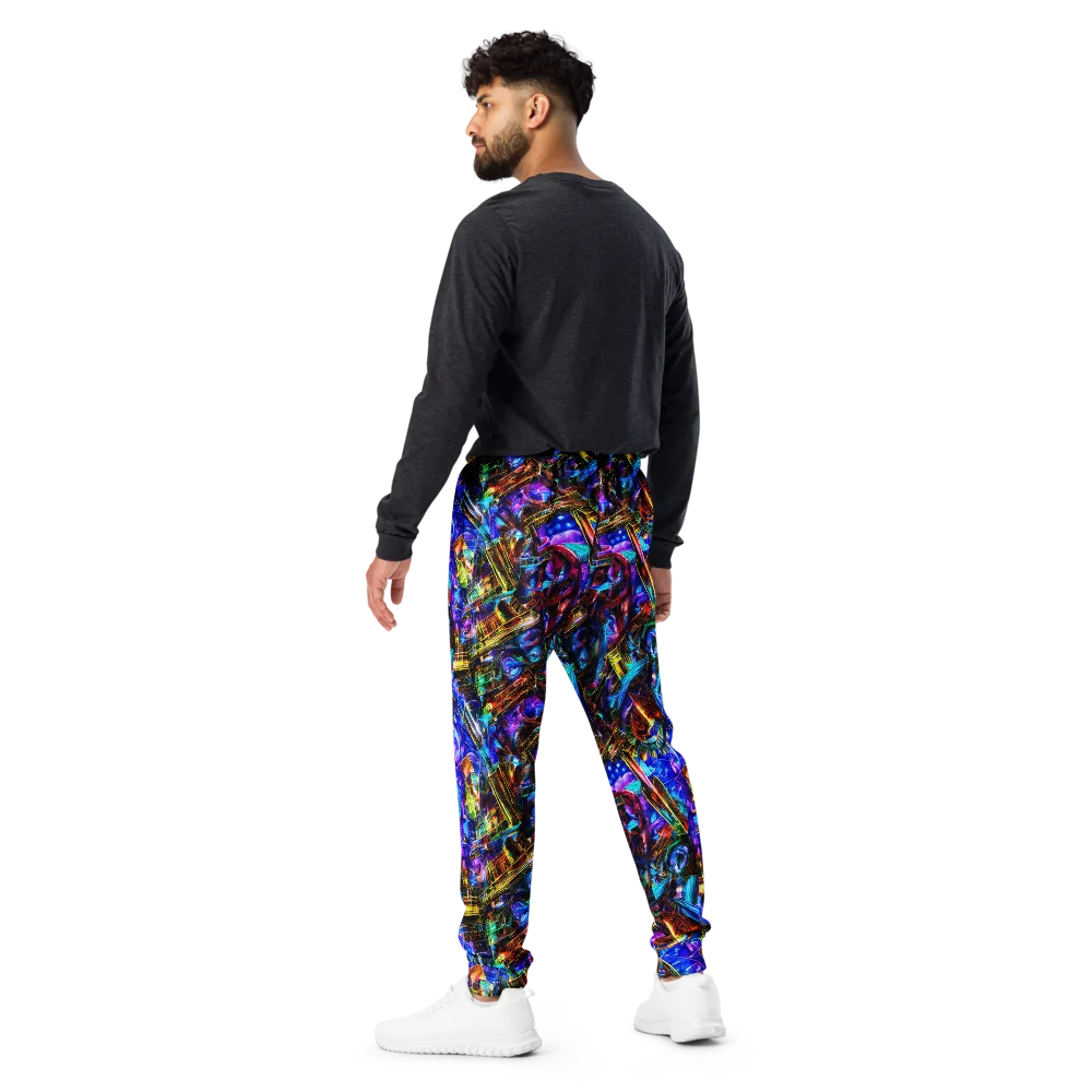 Cyber Flux on Men's Joggers — Back