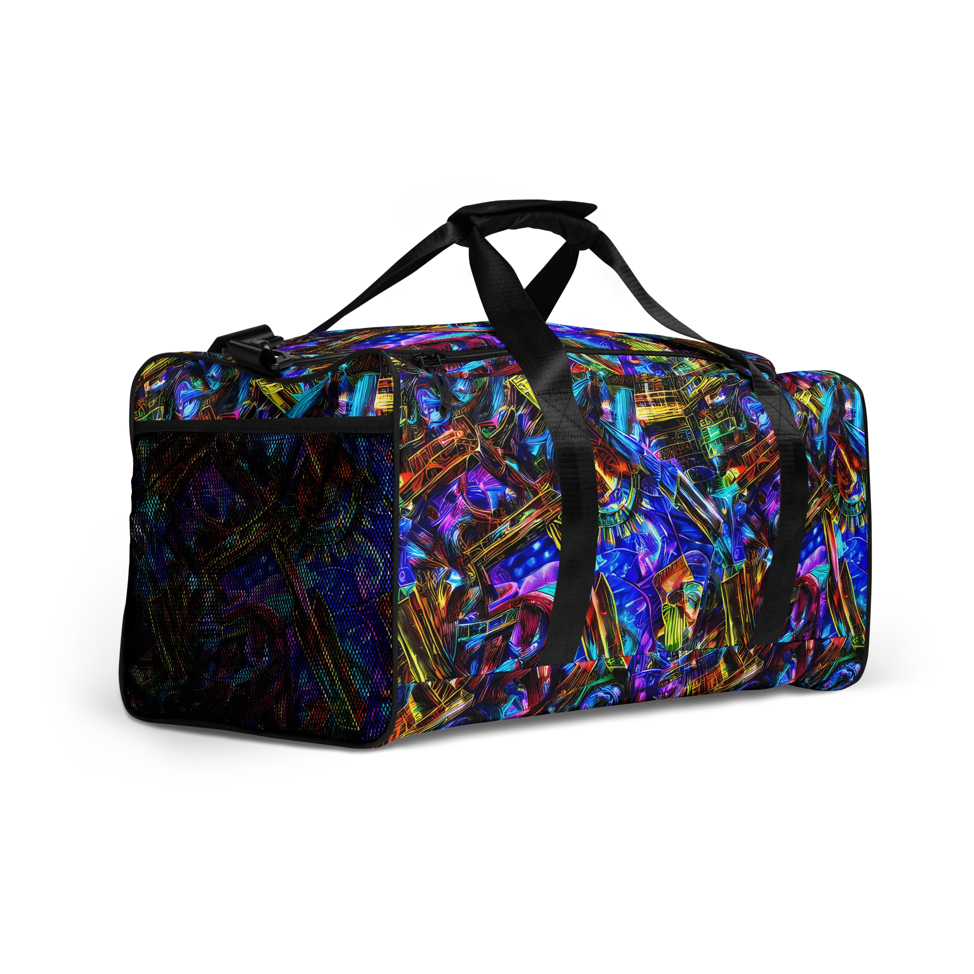 Cyber Flux on Duffle Bag — Right Front