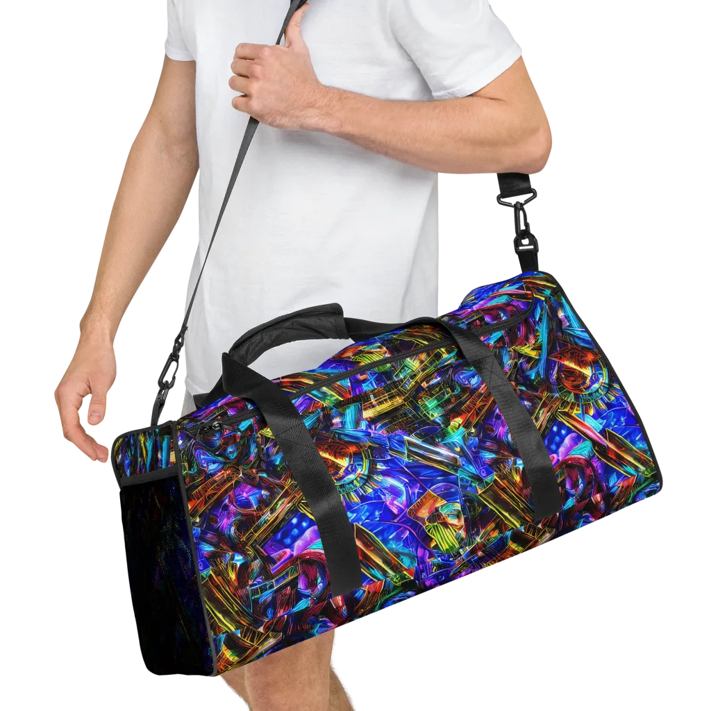 Cyber Flux on Duffle Bag — Right Front