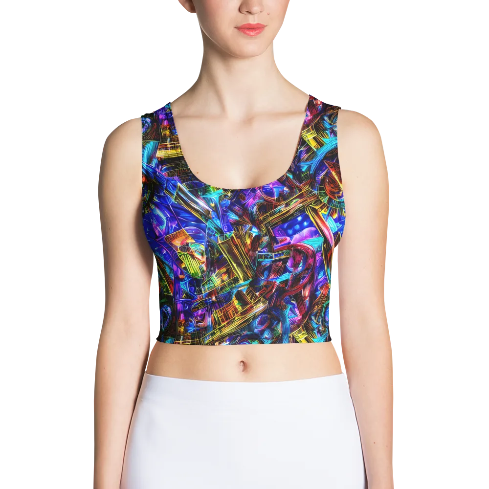Cyber Flux on Crop Top — Front