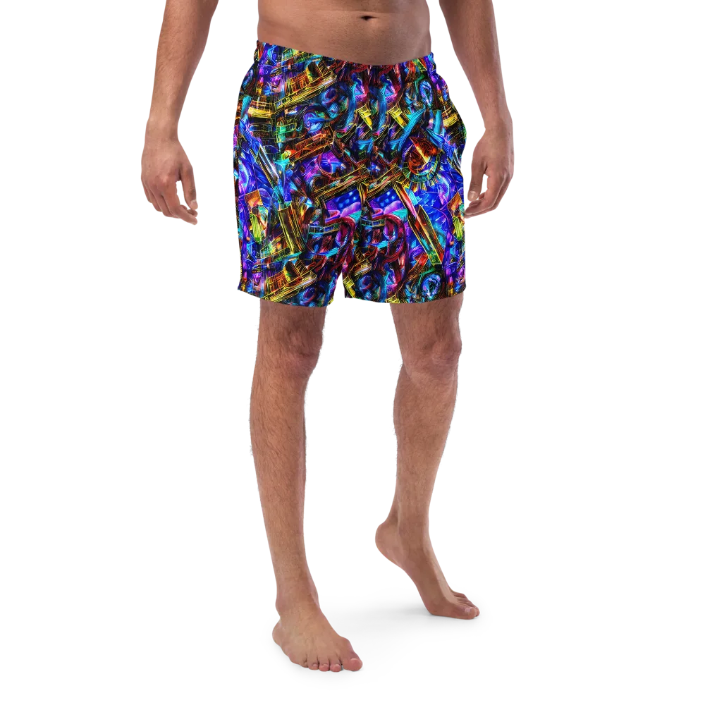 Cyber Flux on Swim Trunks — Front