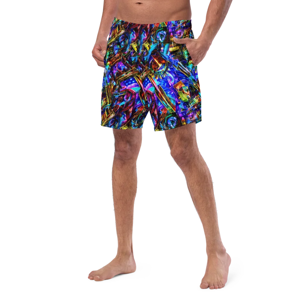 Cyber Flux on Swim Trunks — Left Front