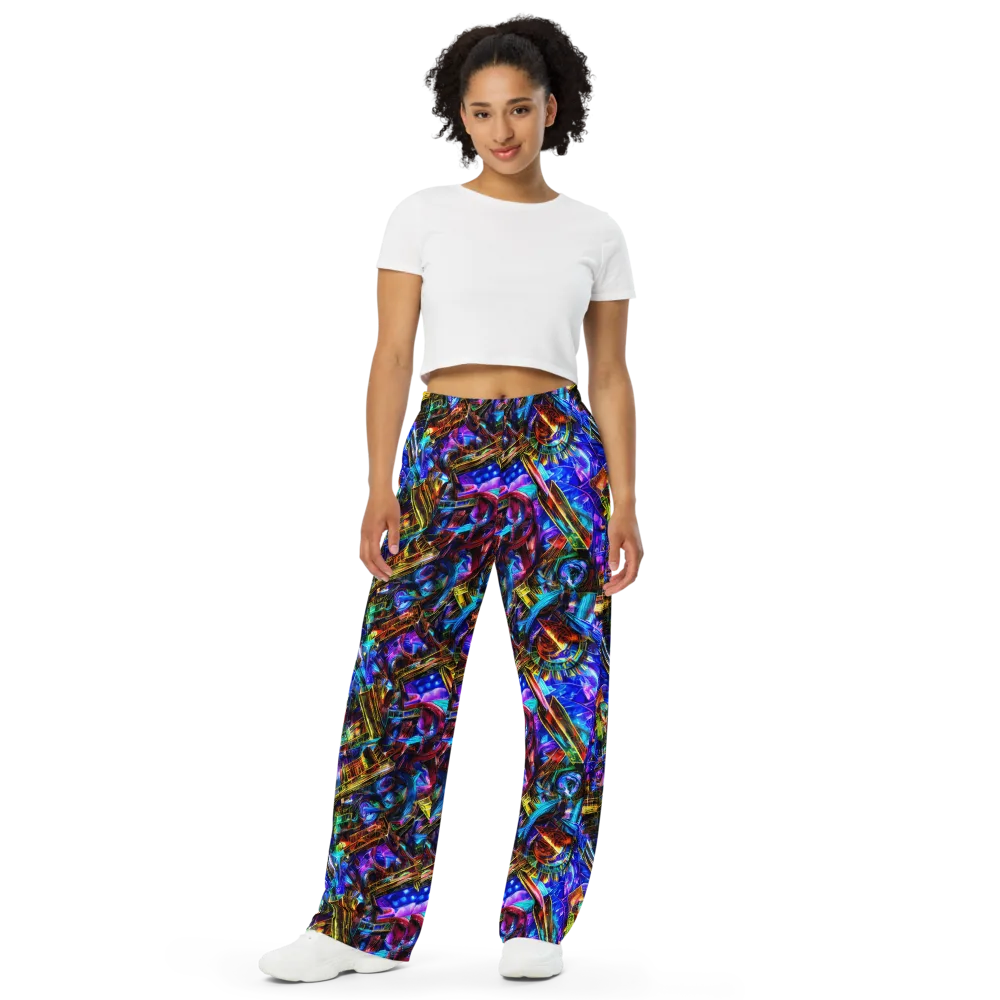 Cyber Flux on Wide-Leg Pants — Front
