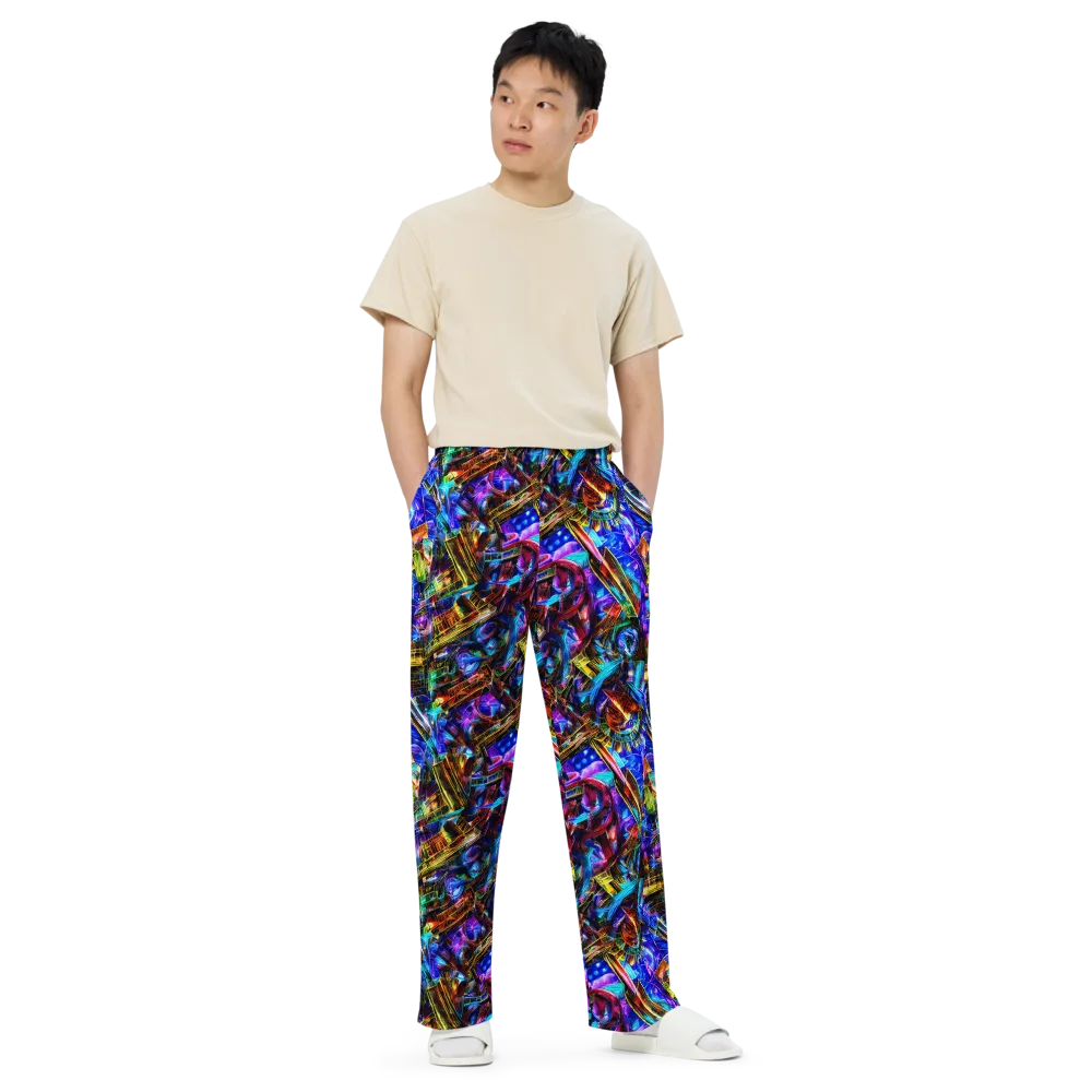 Cyber Flux on Wide-Leg Pants — Front