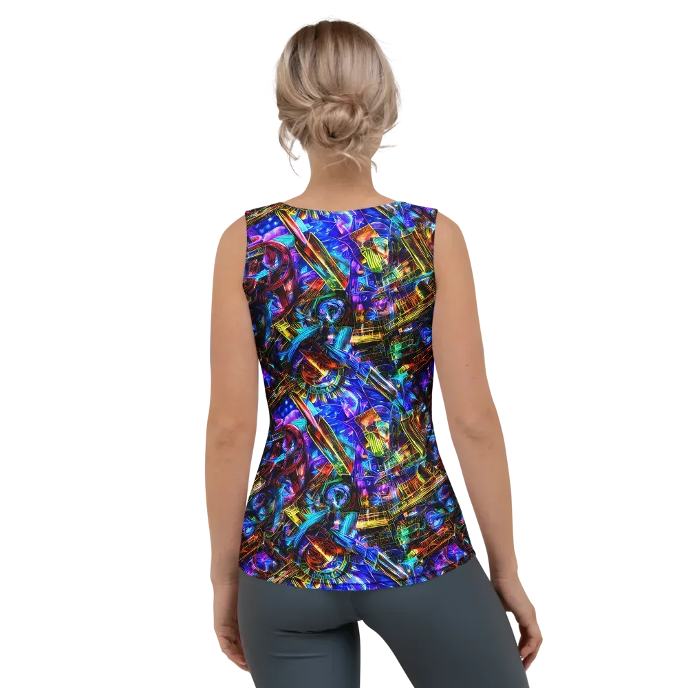 Cyber Flux on Women's Tank Top — Back