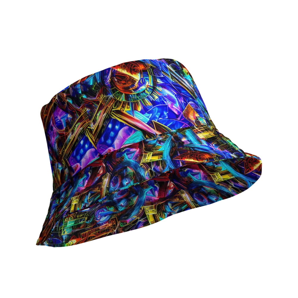 Cyber Flux on Reversible Bucket Hat — Product details Outside