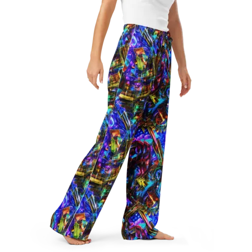 Cyber Flux on a Women's Pajama Pants
