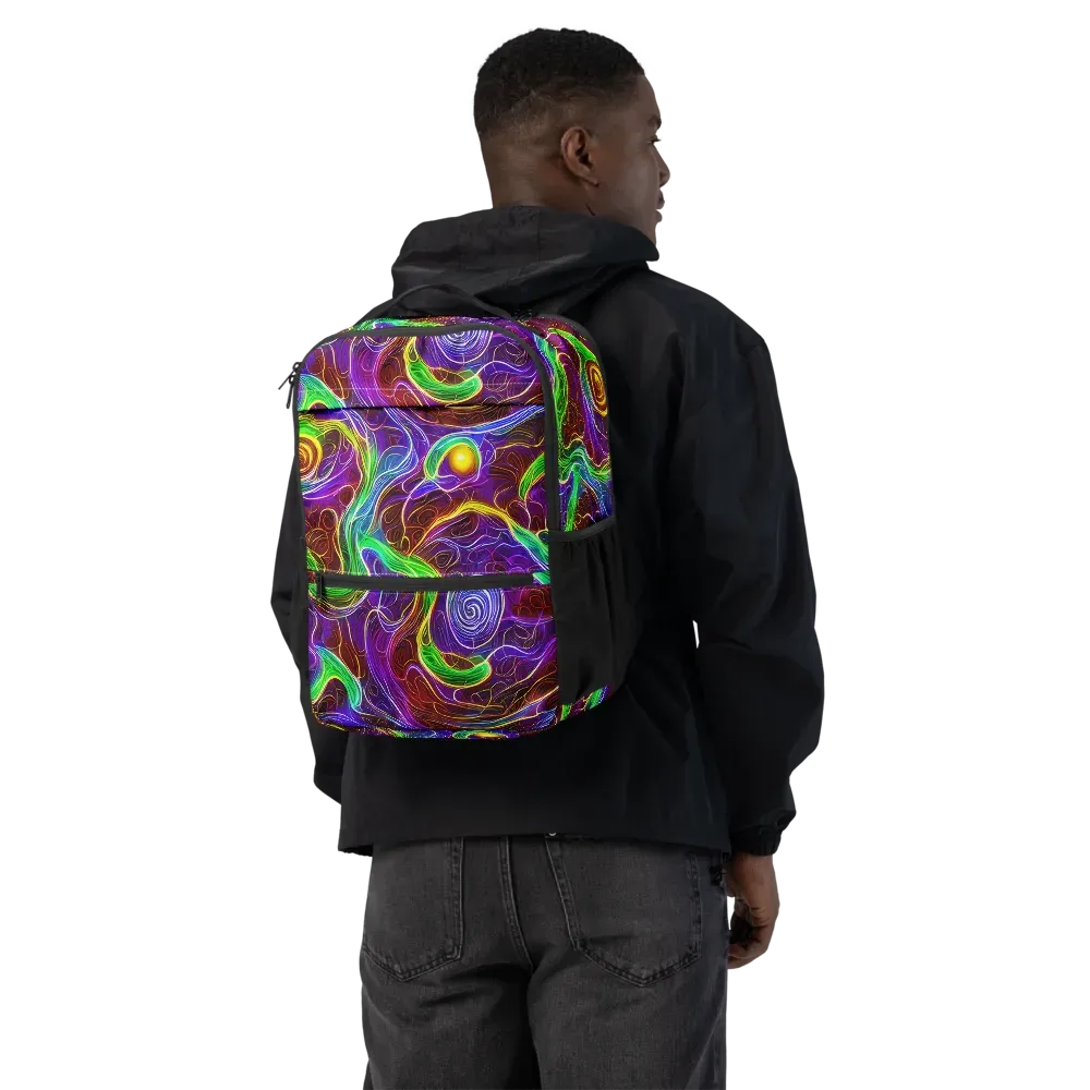 Purple Paradox on Utility Backpack — Back