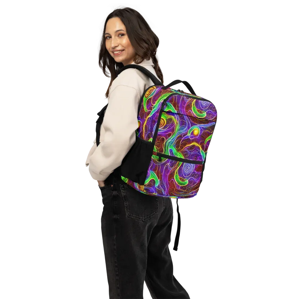 Purple Paradox on Utility Backpack — Back