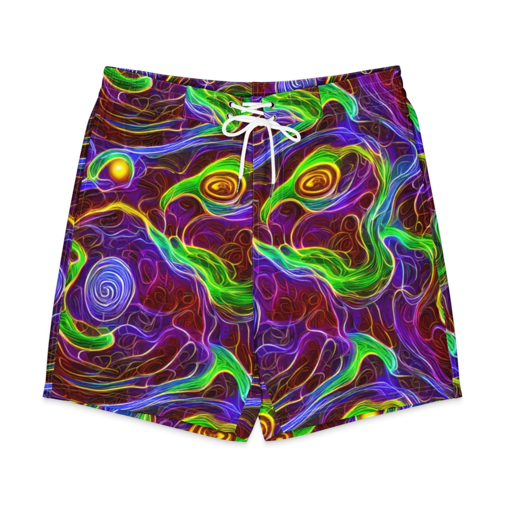 Purple Paradox on Men's Board Shorts — Front