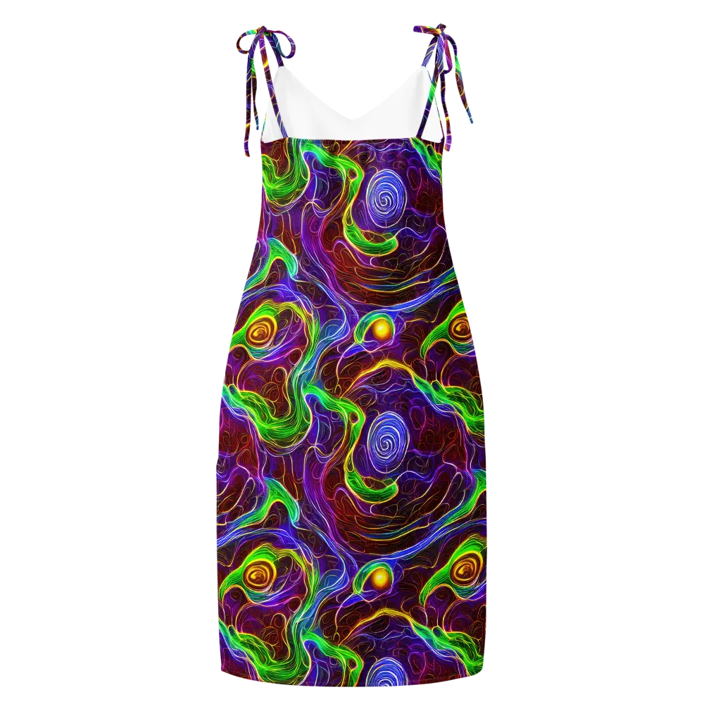 Purple Paradox on Slip Dress — Back
