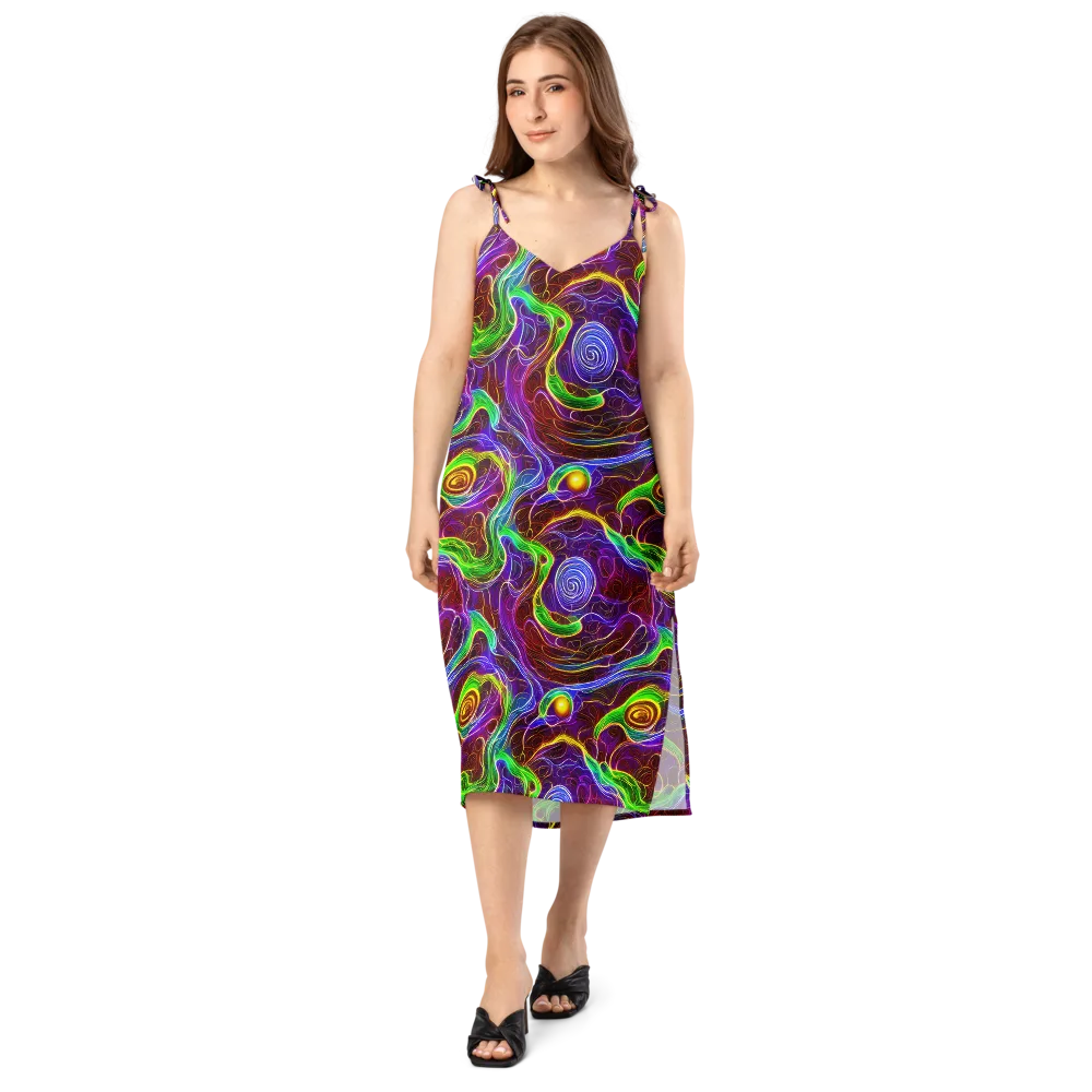 Purple Paradox on Slip Dress — Front