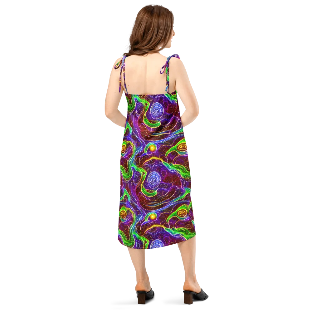 Purple Paradox on Slip Dress — Back