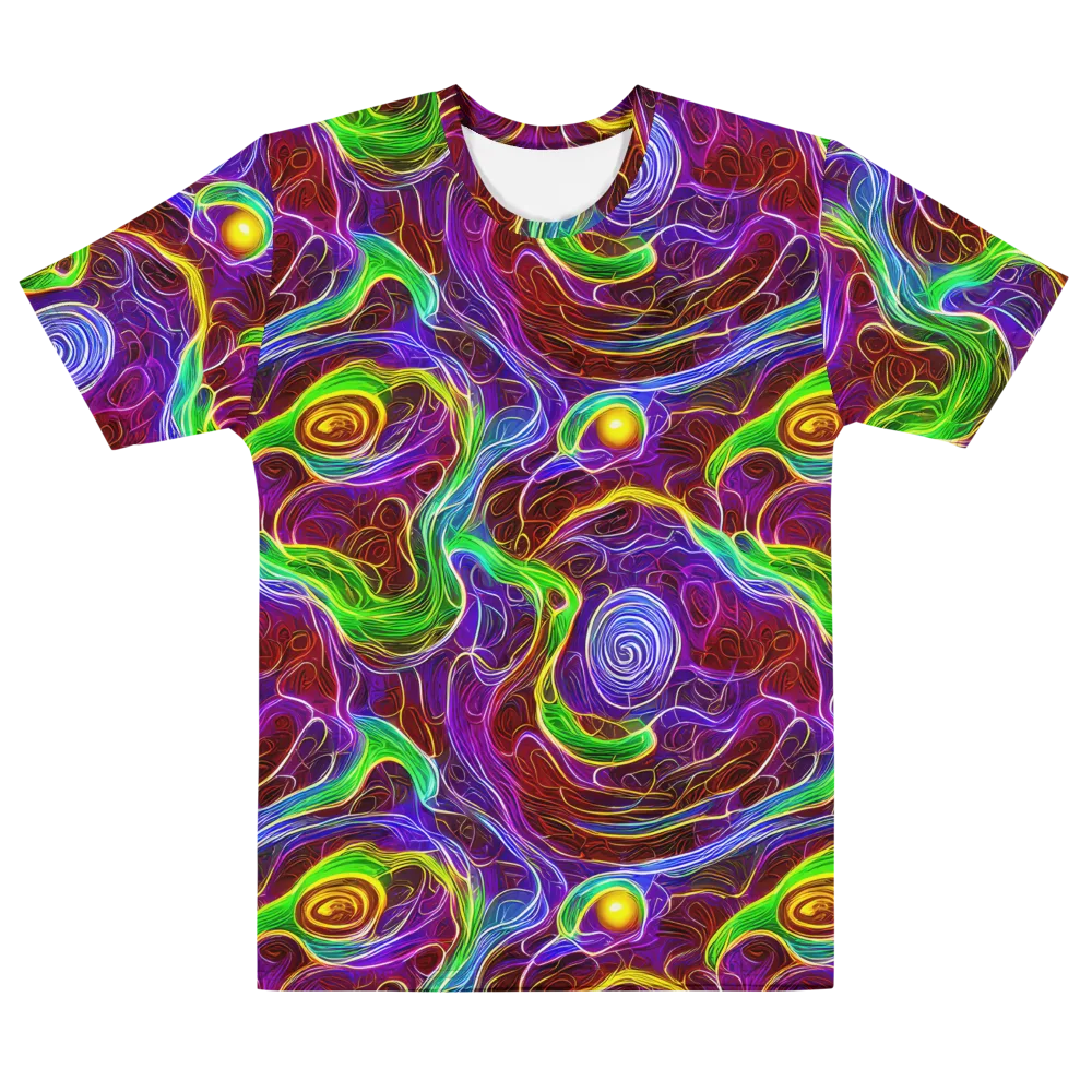 Purple Paradox on Men's Cotton Crew Neck T-Shirt — Front