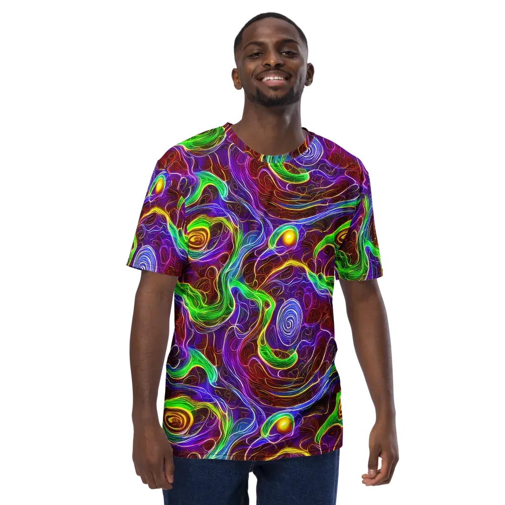 Purple Paradox on Men's Crew Neck T-Shirt — Front