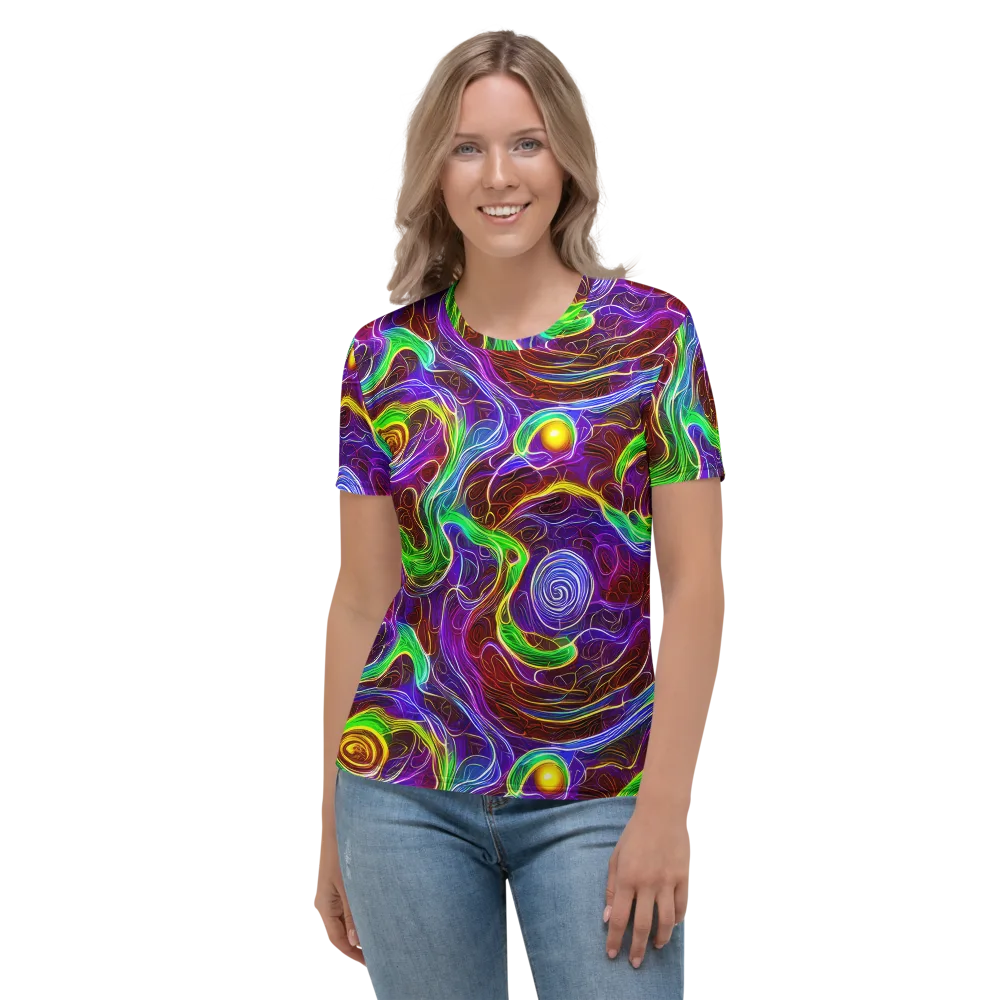 Purple Paradox on Women's Crew Neck T-Shirt — Front