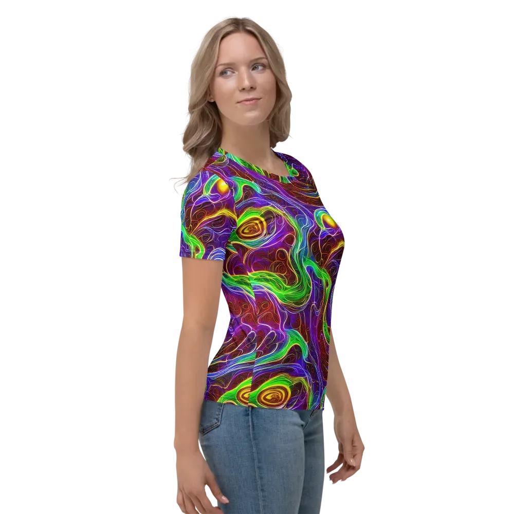 Purple Paradox on Women's Crew Neck T-Shirt — Right