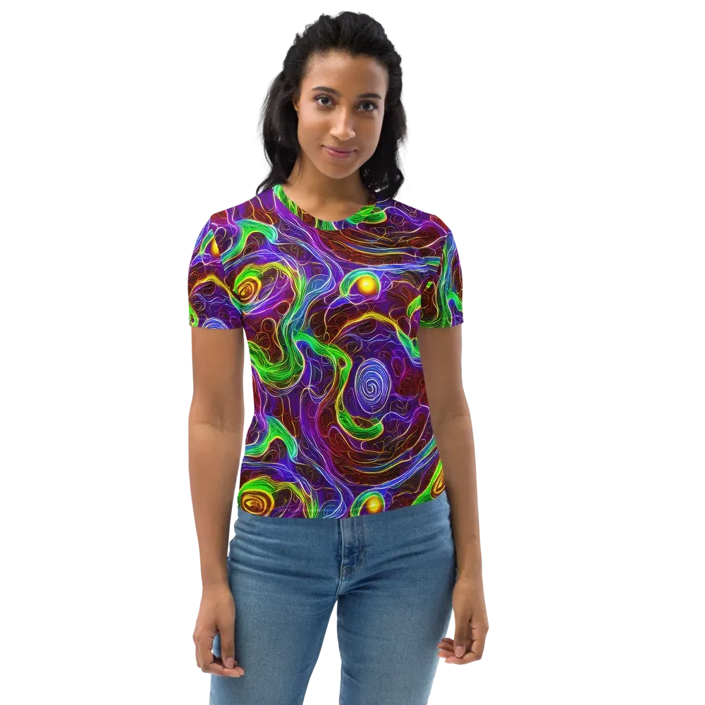 Purple Paradox on Women's Crew Neck T-Shirt — Front