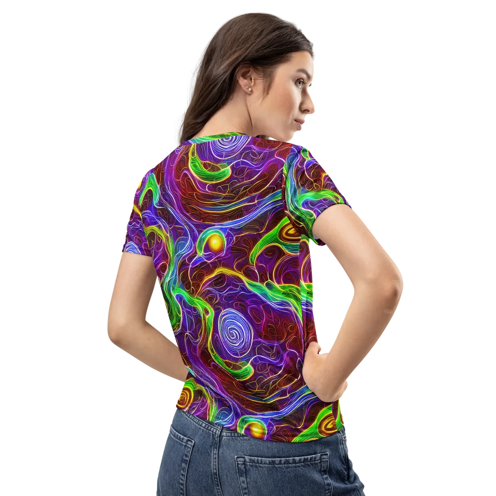 Purple Paradox on Women's Crew Neck T-Shirt — Back