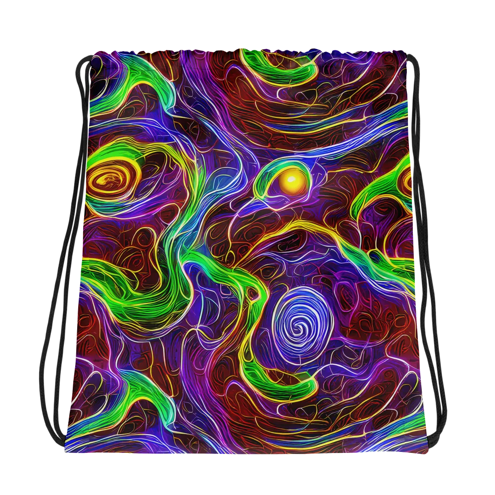 Purple Paradox on Drawstring Bag — Photo