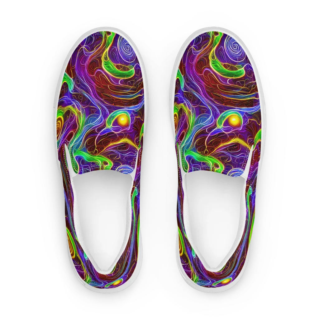 Purple Paradox on Women's Slip-On Canvas Shoes — Front