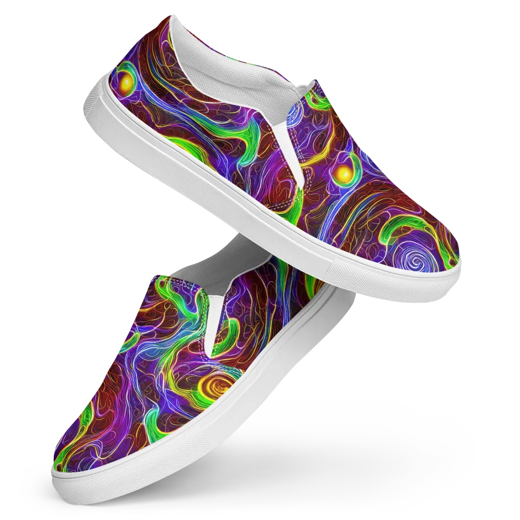 Purple Paradox on Women's Slip-On Canvas Shoes — Front